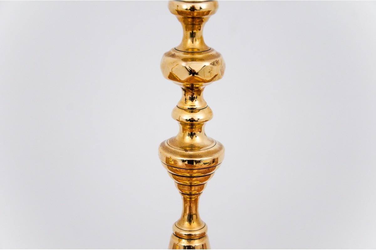 Other Brass Candlesticks, Northern Europe, Early XX Century For Sale