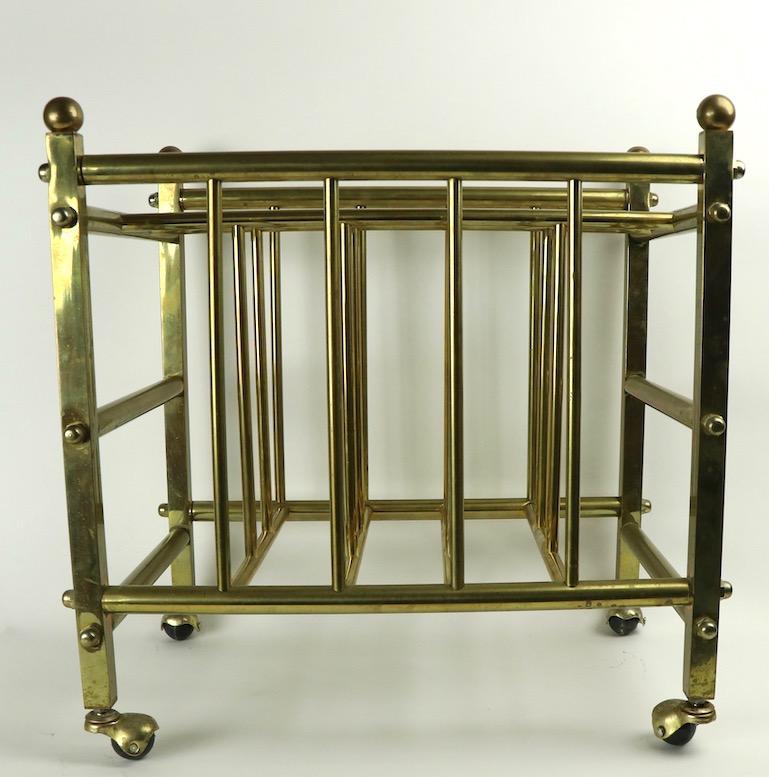 American Brass Canterbury Magazine Rack For Sale