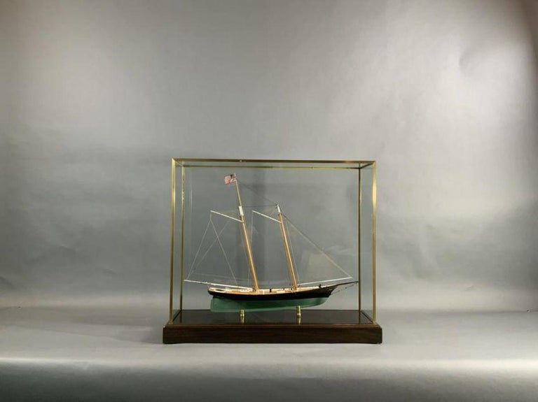 Scale model of the America's Cup yacht 
