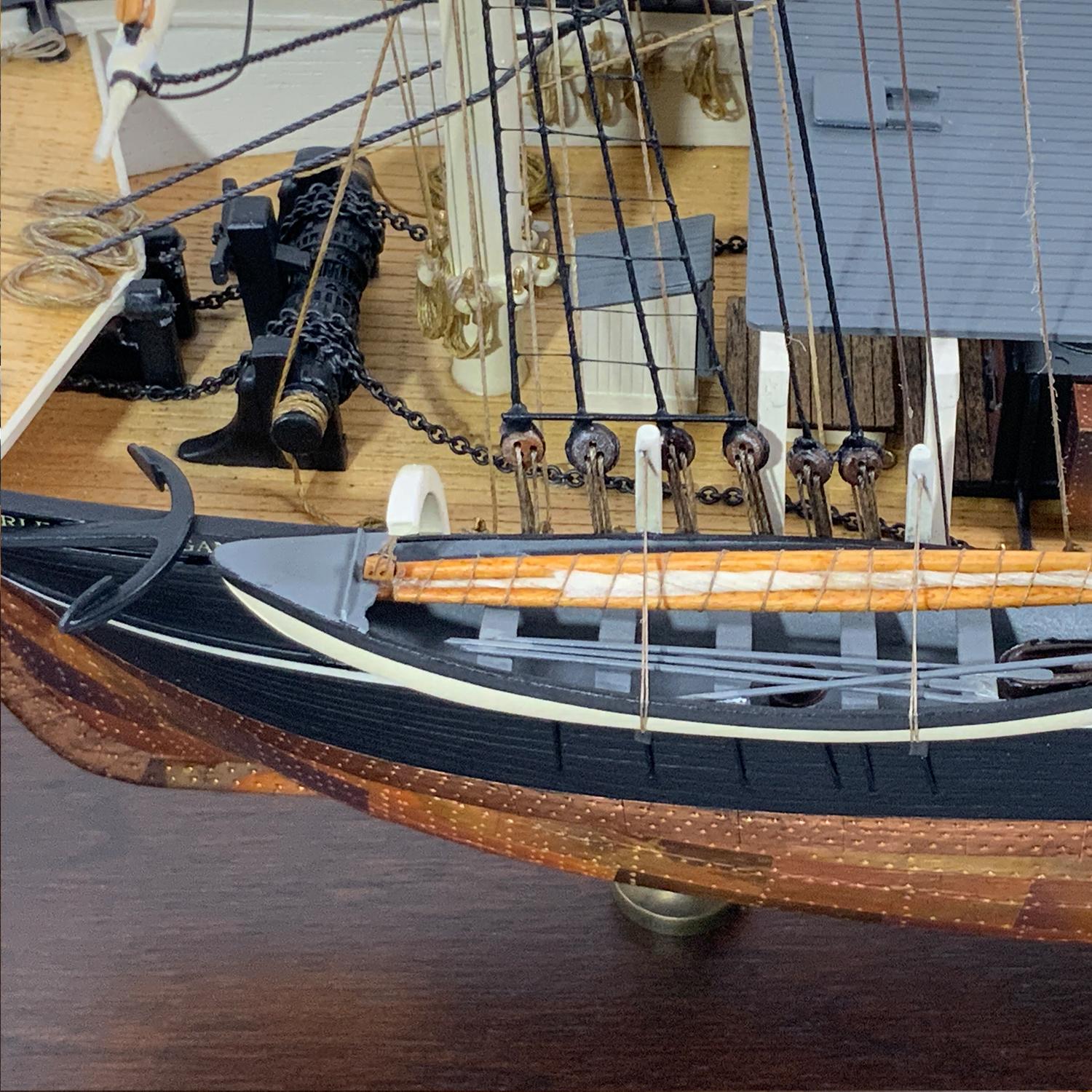 Brass Case Ship Model by Hitchcock 