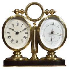 Antique Brass Cased Desk Clock