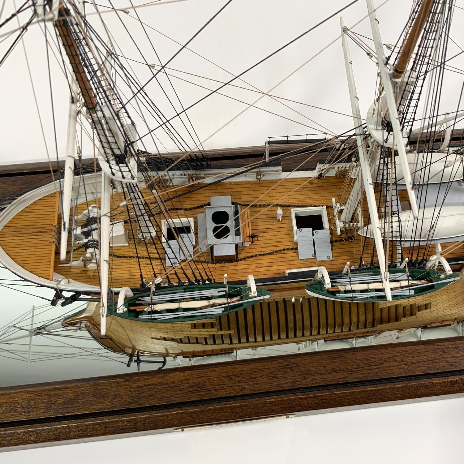 Brass Cased Ship Model of Whaleship Matilda, Sears of Dartmouth 5