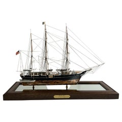 Brass Cased Ship Model of Whaleship Matilda, Sears of Dartmouth