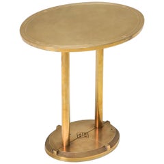 Brass Cast Side Table by Peter Ghyczy