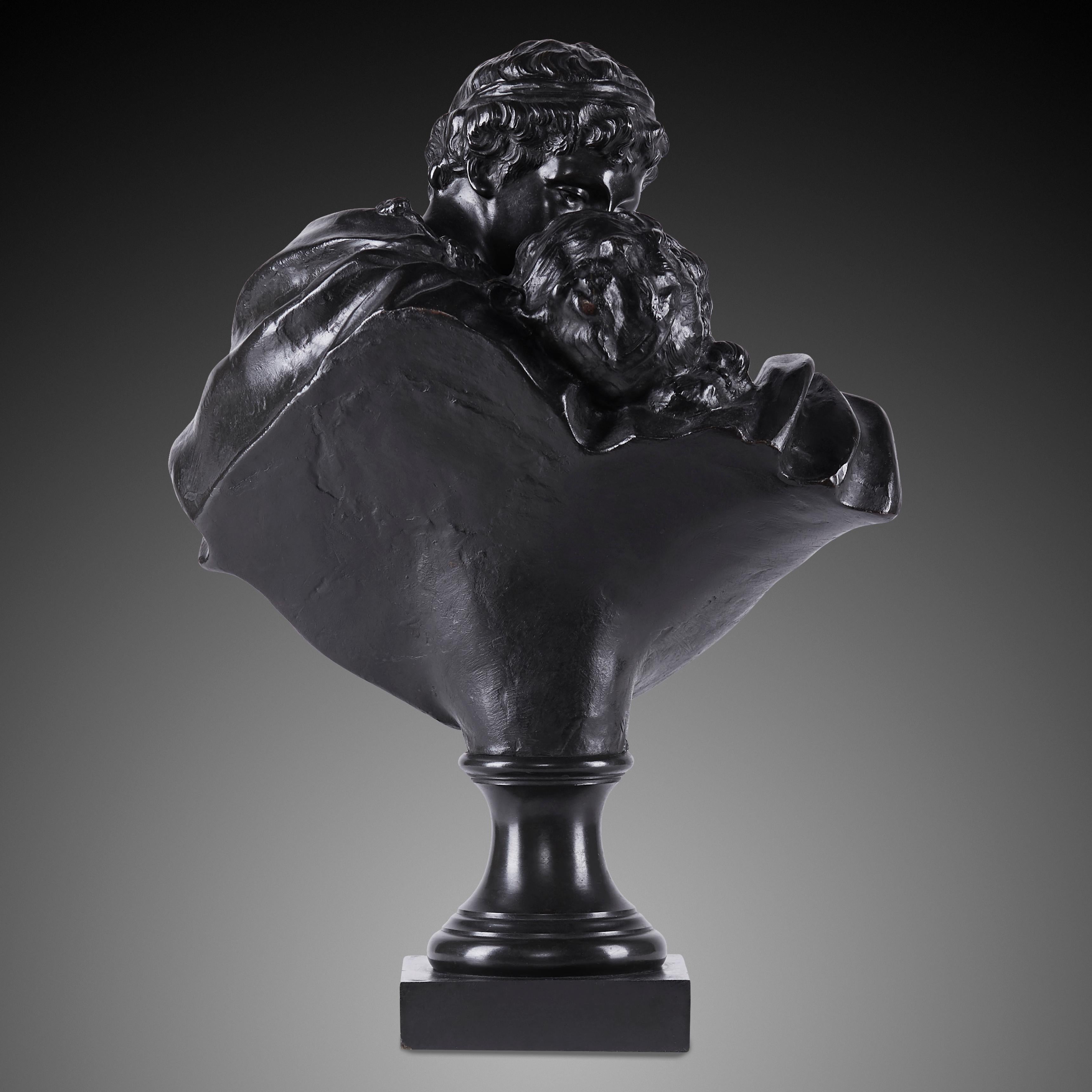 Autre Statue en laiton moulé pour transmettre l'amour en vente