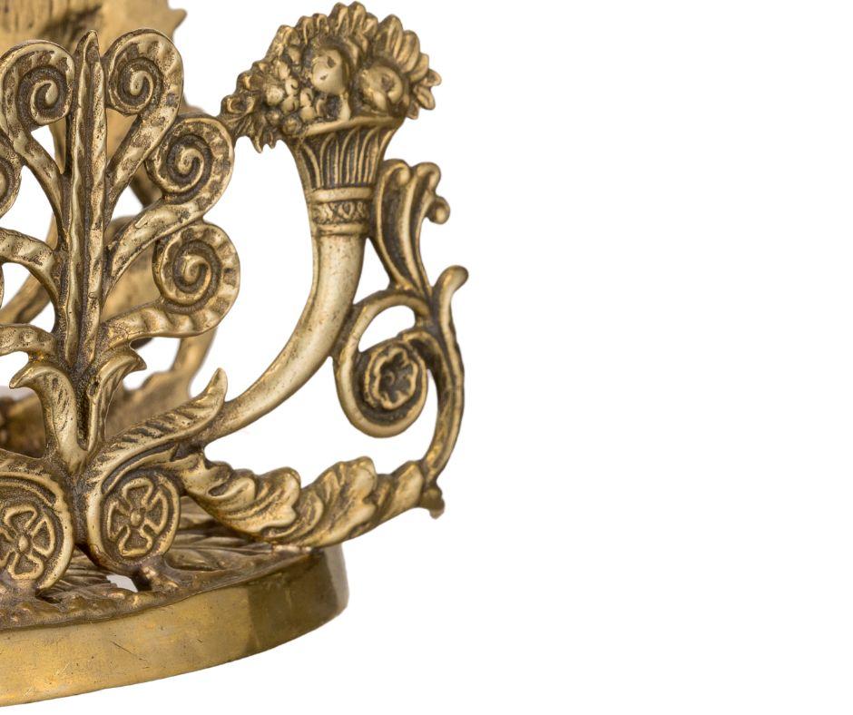 Italian Brass casted napkin holder For Sale