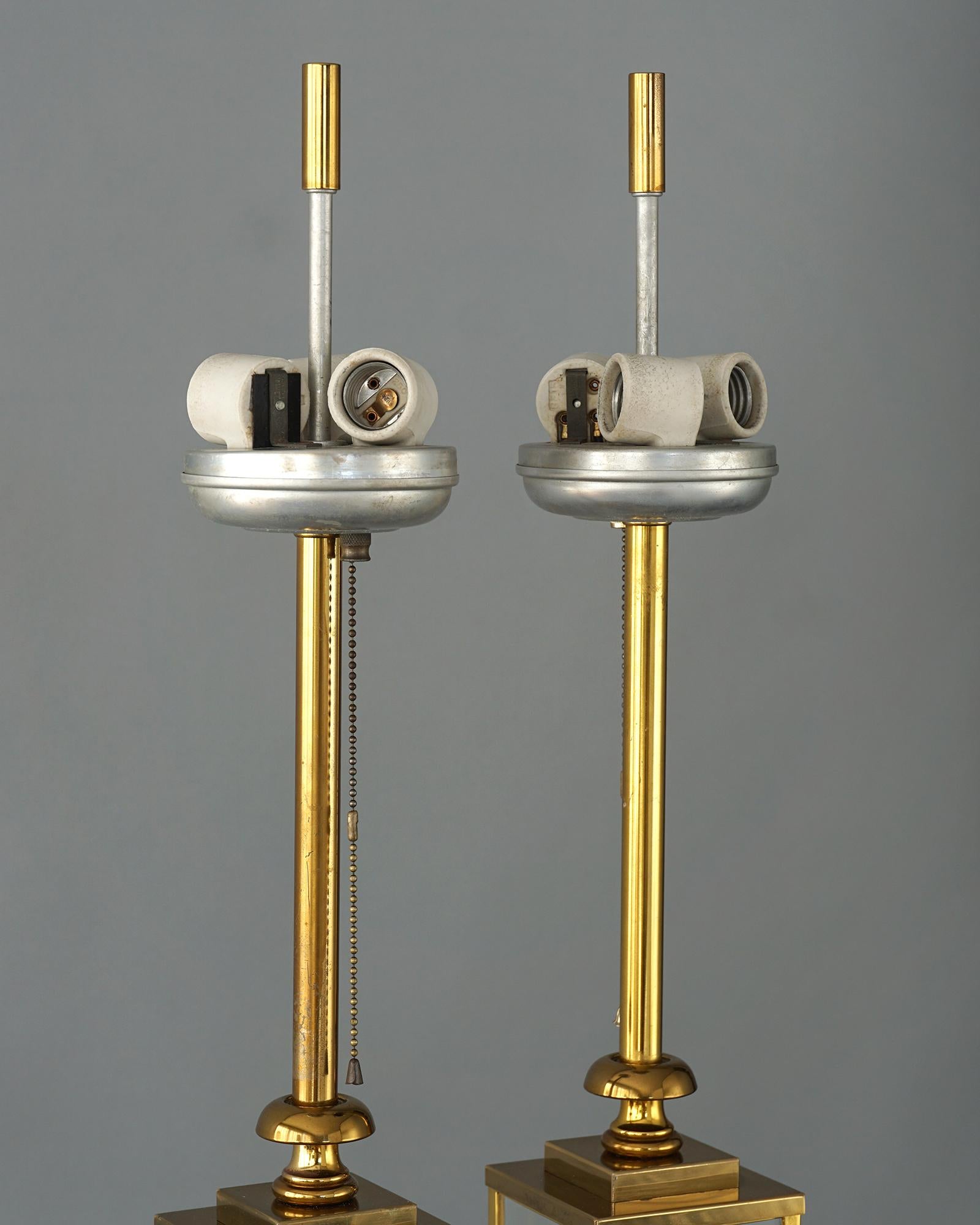 Brass Catttails Lamp For Sale 6