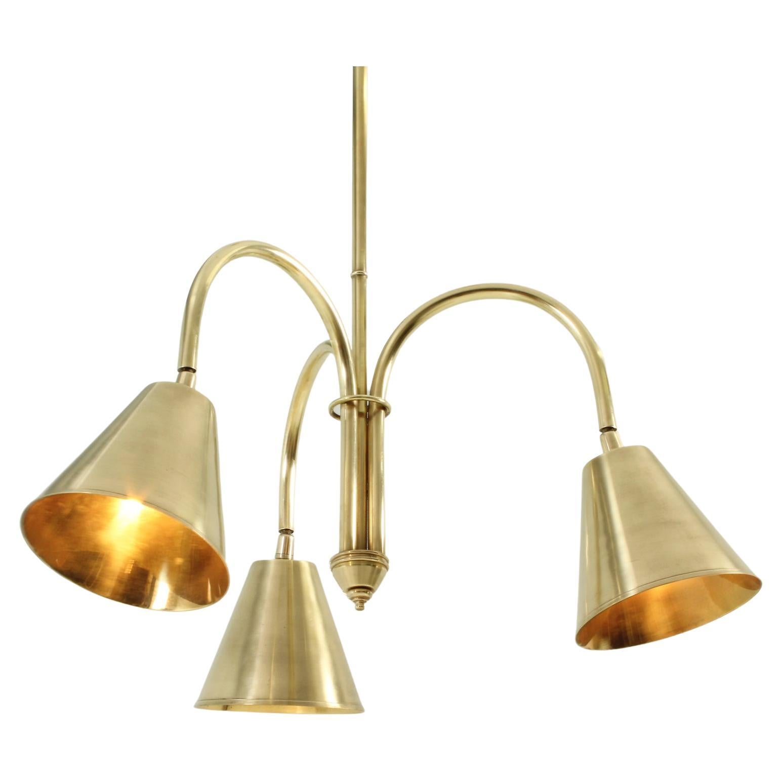 Brass Ceiling Lamp by Valenti, Spain 1950's For Sale