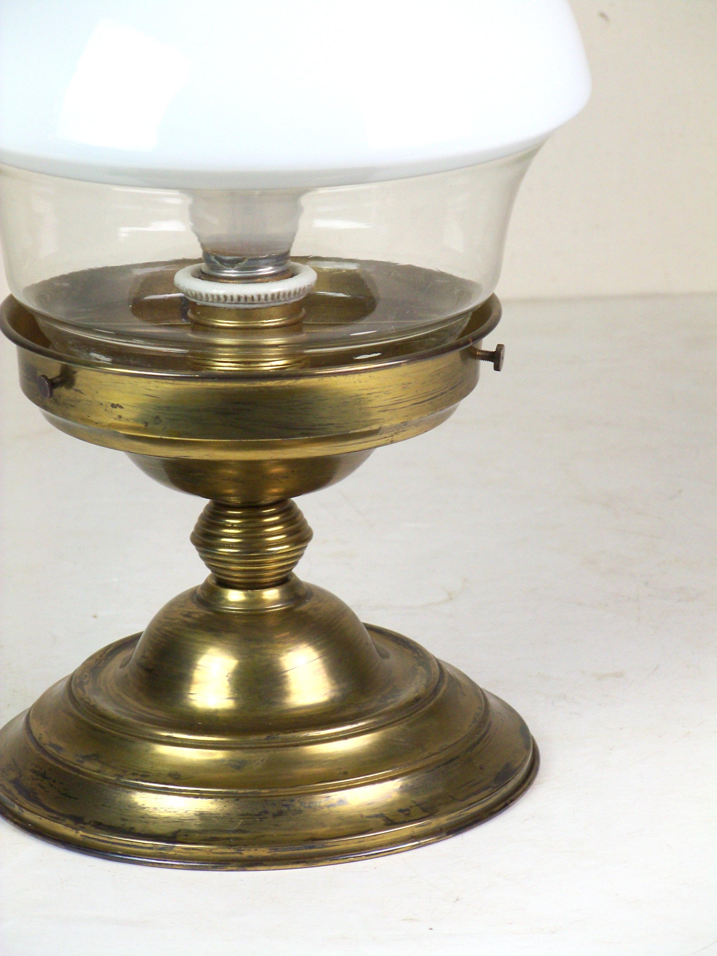 Belle Époque Brass ceiling lamp, chandelier For Sale