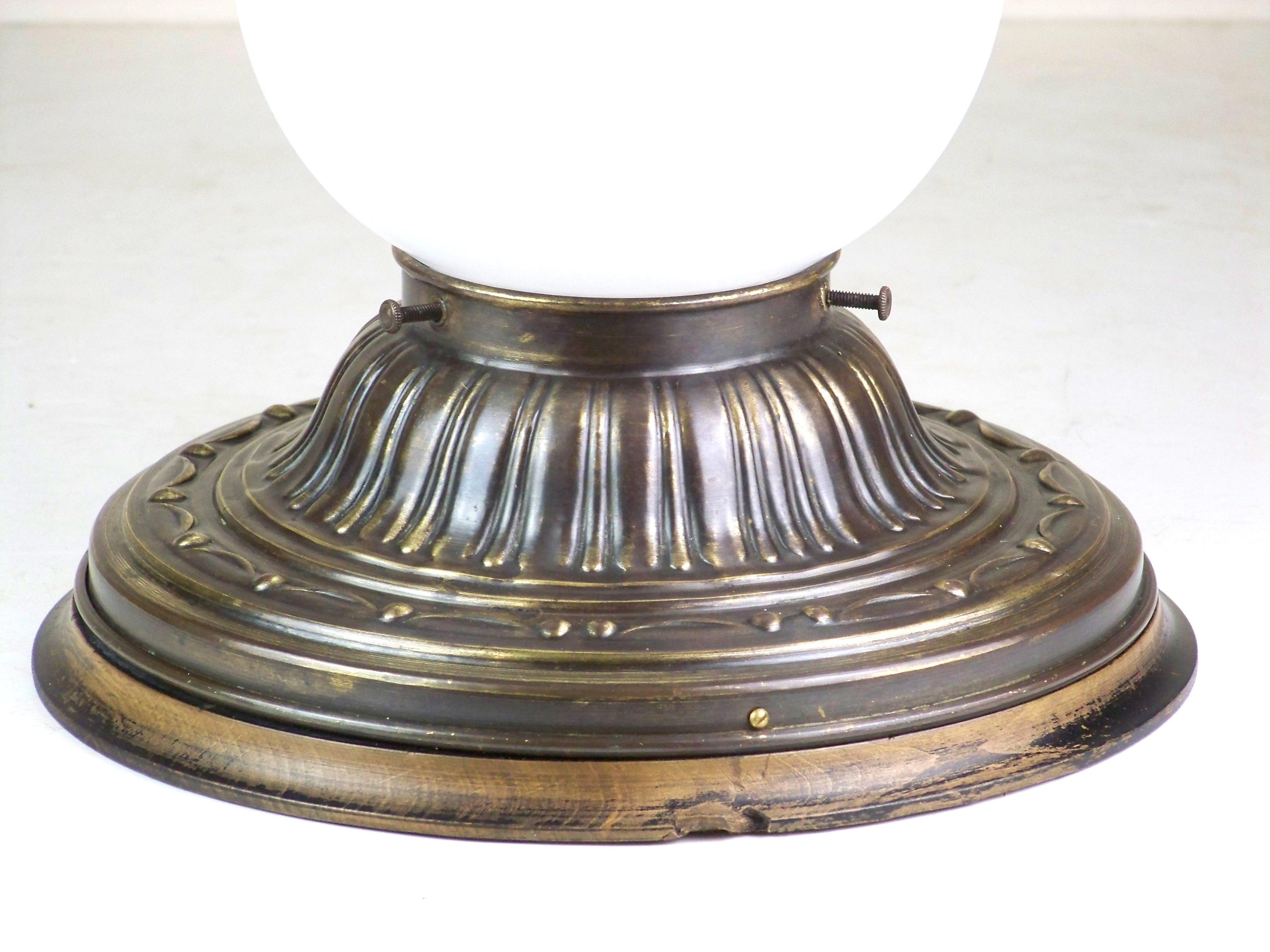 Belle Époque Brass ceiling lamp, chandelier For Sale