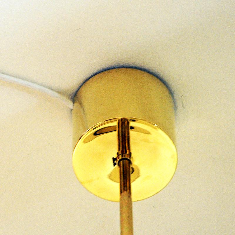 Brass Ceiling Lamp Mod T507 by Hans Agne Jakobsson, Sweden 1960s 5