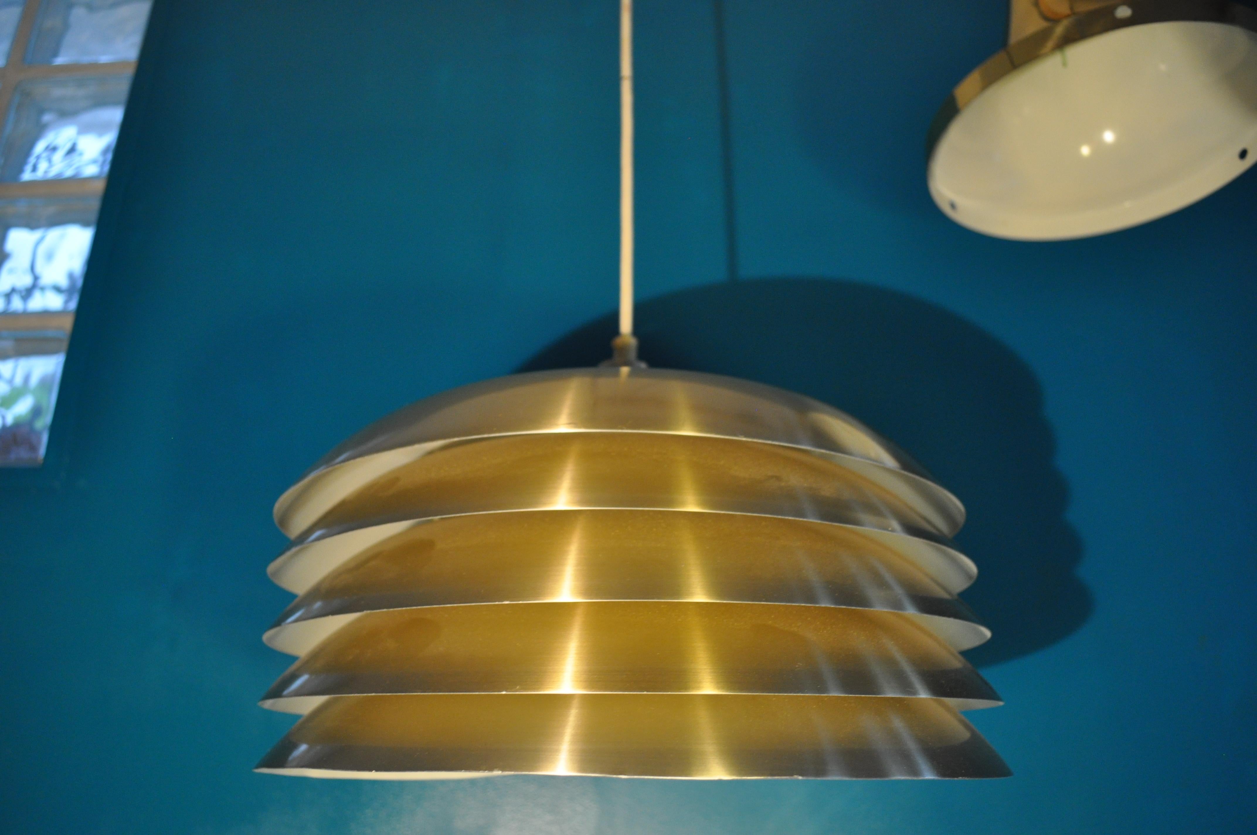 Swedish Brass Ceiling Lamp 