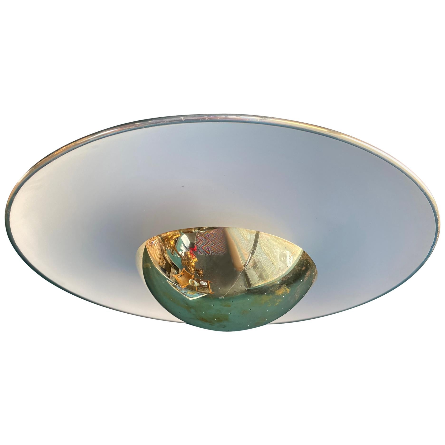 Brass Ceiling Light #155 by Gino Sarfatti for Arteluce, Italy, 1950