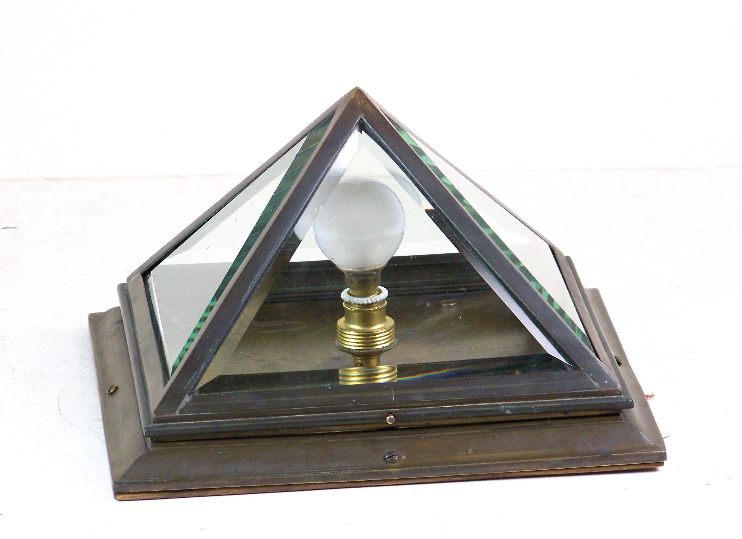 Deckenleuchte aus Messing, 1900-1905ca, Adolf Loos (Art déco)