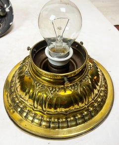 Brass ceiling light, 1900ca