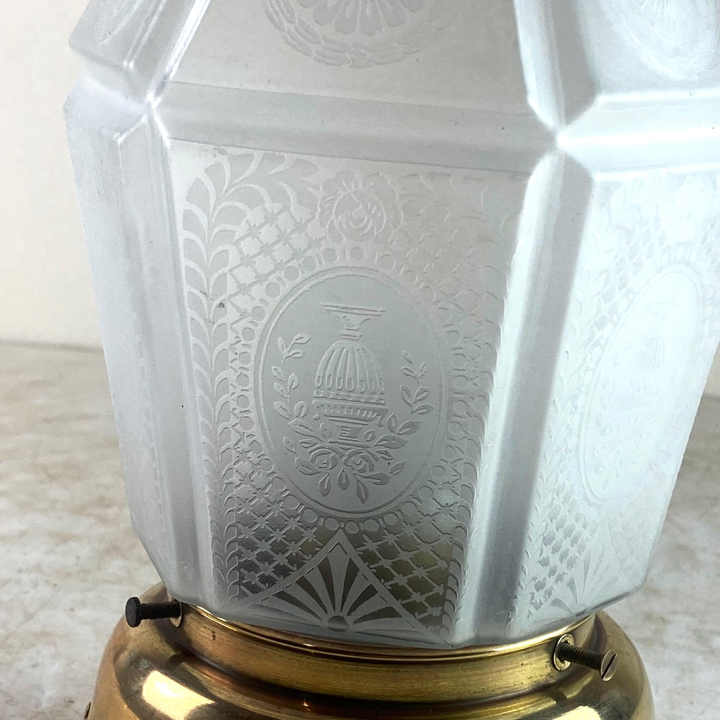 Belle Époque Plafoniera in ottone, 1900ca in vendita