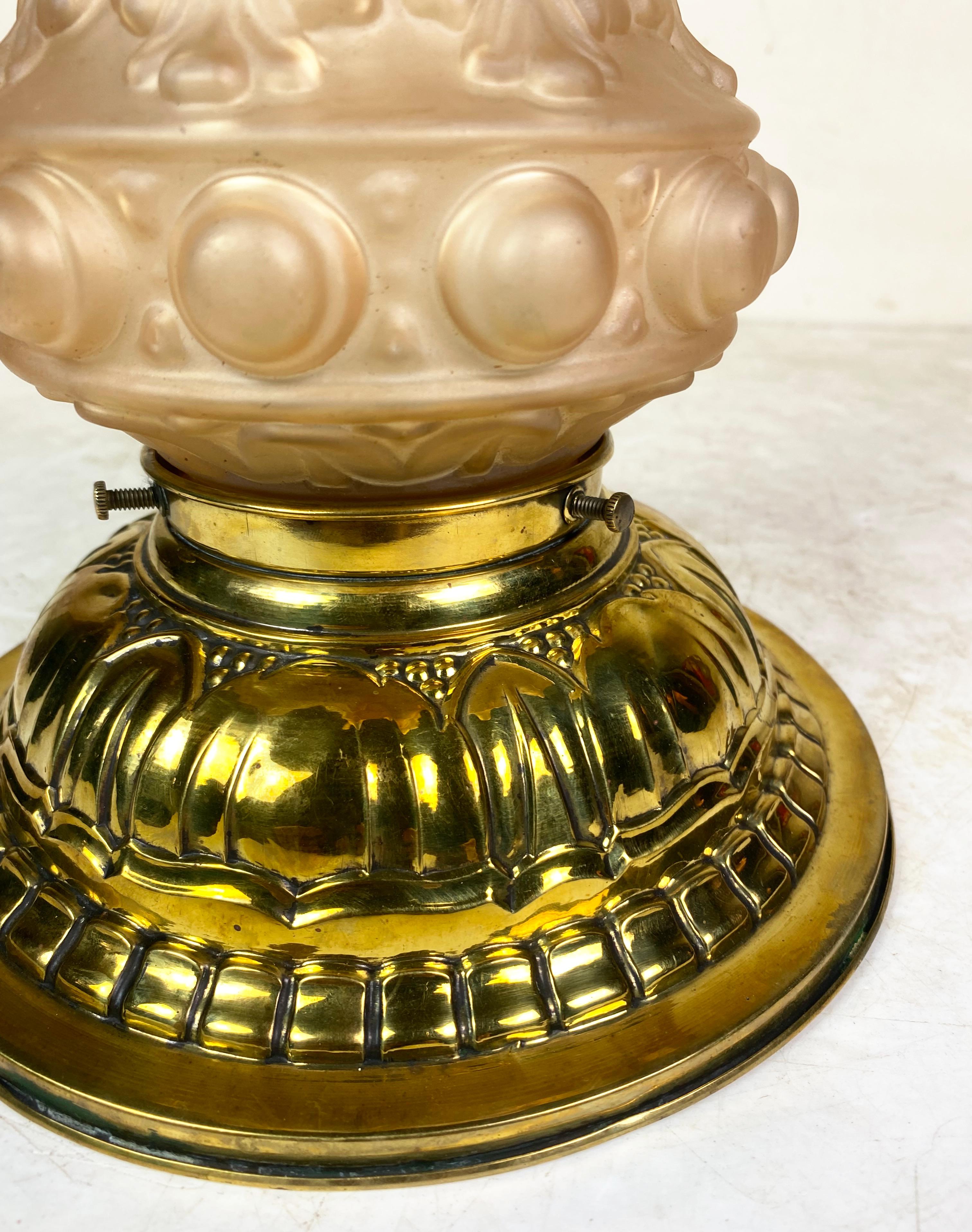 Lámpara de techo de latón, 1900ca Austríaco en venta