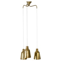 Brass Ceiling Light by Hans Bergström for Ateljé Lyktan, Sweden, 1940s