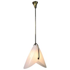 Brass Ceiling Pendant by T.J. Kalmar, Austria, 1950s