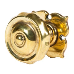 Brass Centre Pull with Petal Shaped Back Plate