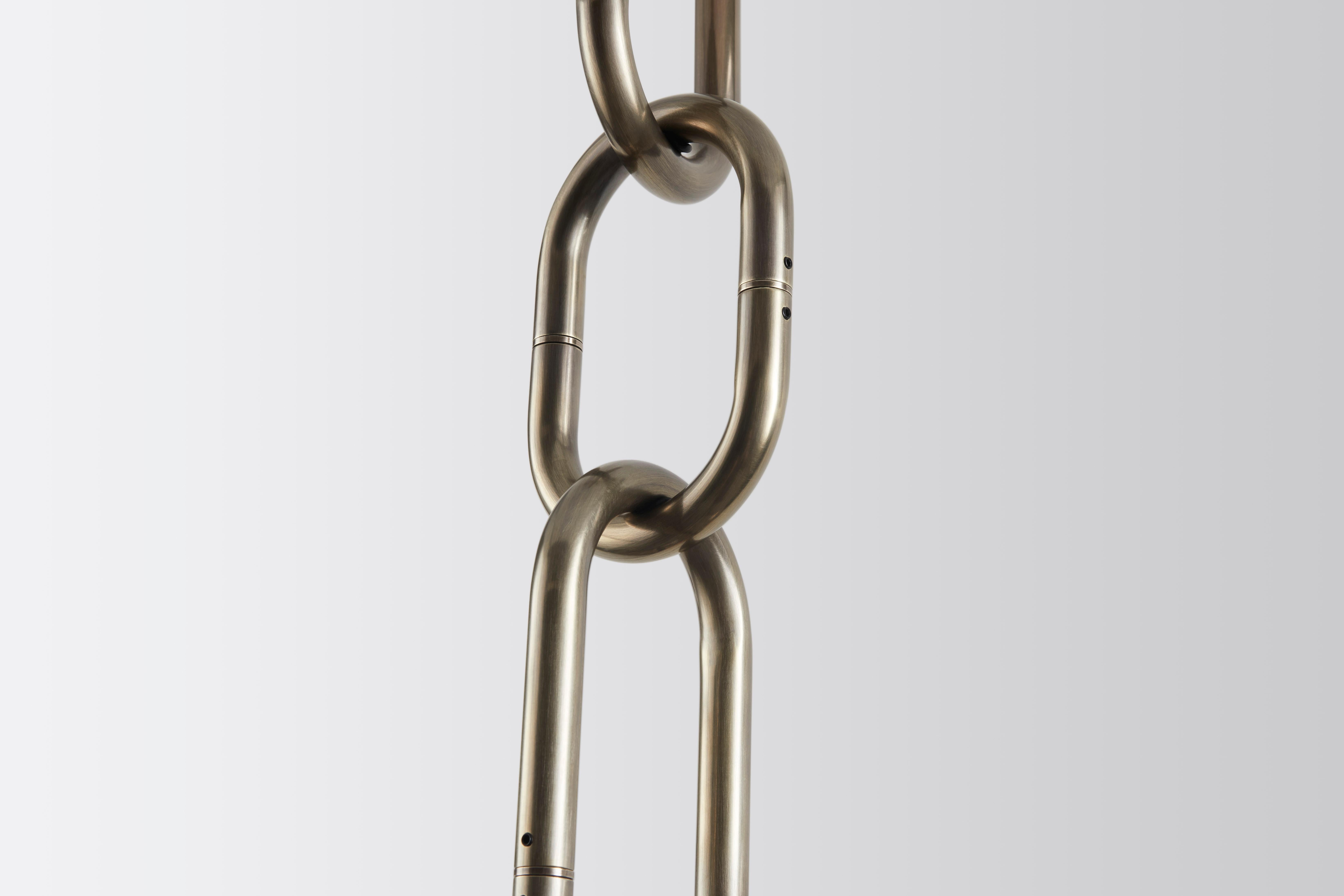 Contemporary Brass Chain on U by Volker Haug For Sale