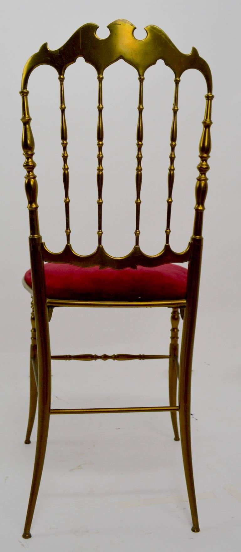 Brass Chair by Charivari In Good Condition For Sale In New York, NY