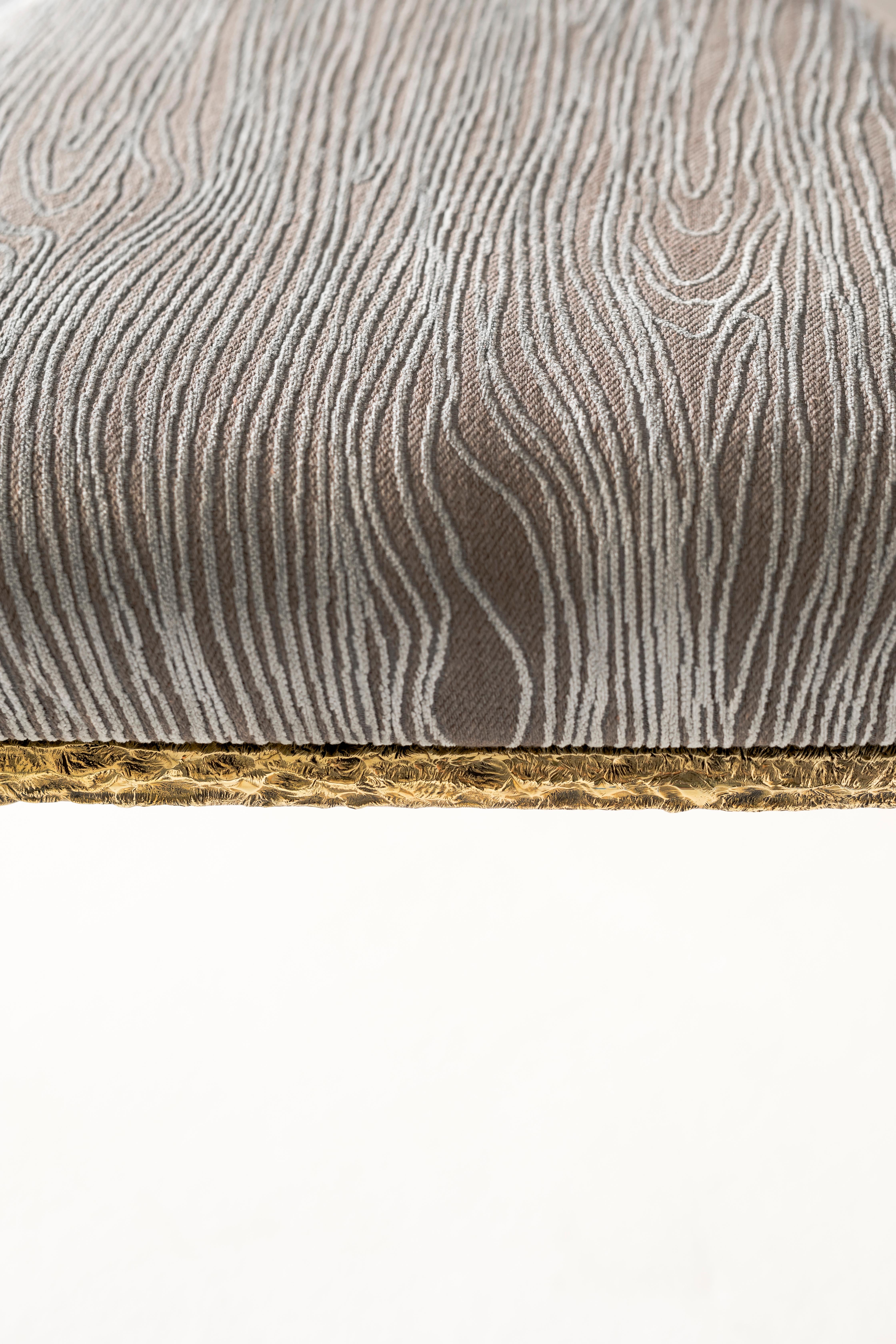 Silla contemporánea de ramas curvadas de latón esculpidas a mano por Samuel Costantini Siglo XXI y contemporáneo en venta