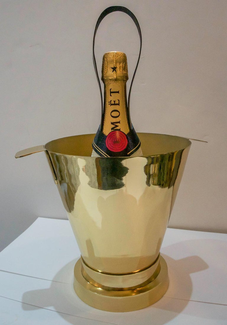 Brass Champagne Bucket For Sale at 1stDibs