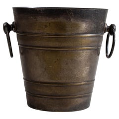 Brass Champagne Bucket, Regency Style, Burnished Bronze Finish, France