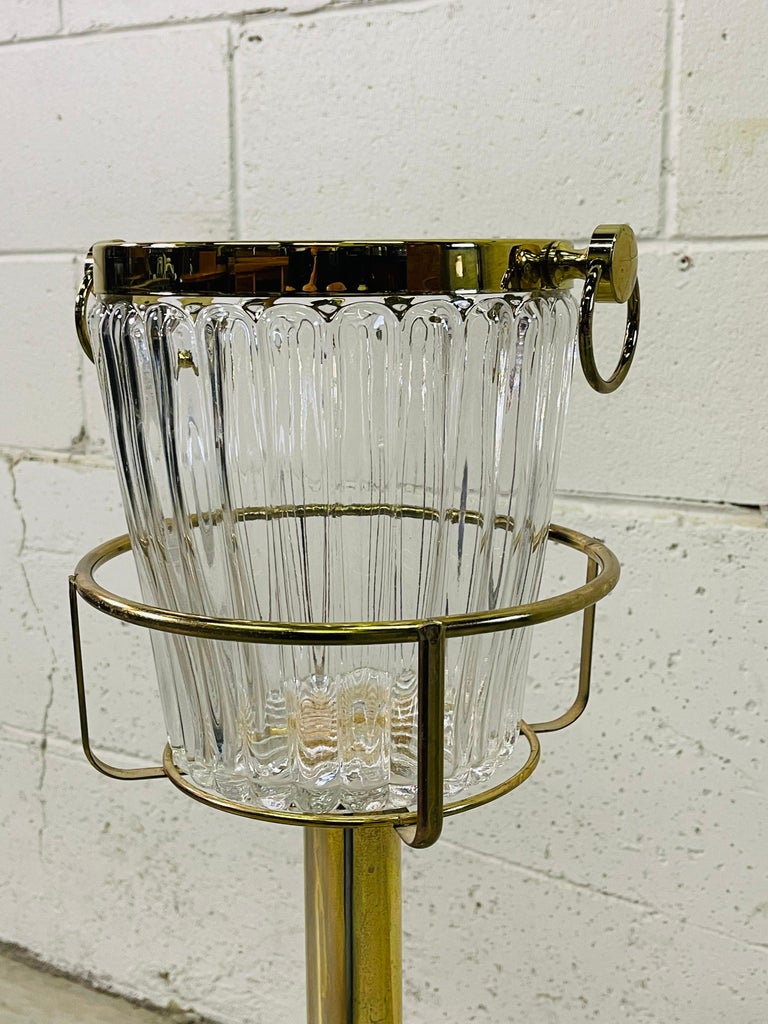 Brass Champagne and Ice Bucket Stand at 1stDibs brass champagne