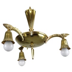 Brass Chandelier, 1910s