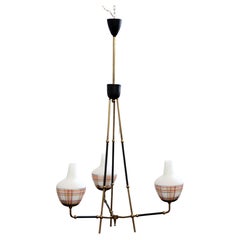 Brass Chandelier, 1950s
