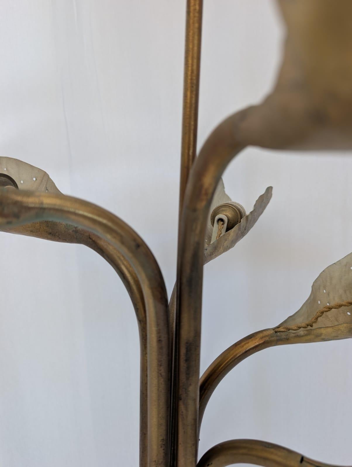 Brass Chandelier by Angelo Lelii for Arredoluce, 1951 en Bueno estado para la venta en Medesano, Parma