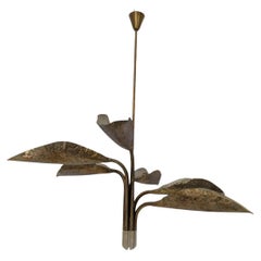 Brass Chandelier by Angelo Lelii for Arredoluce, 1951