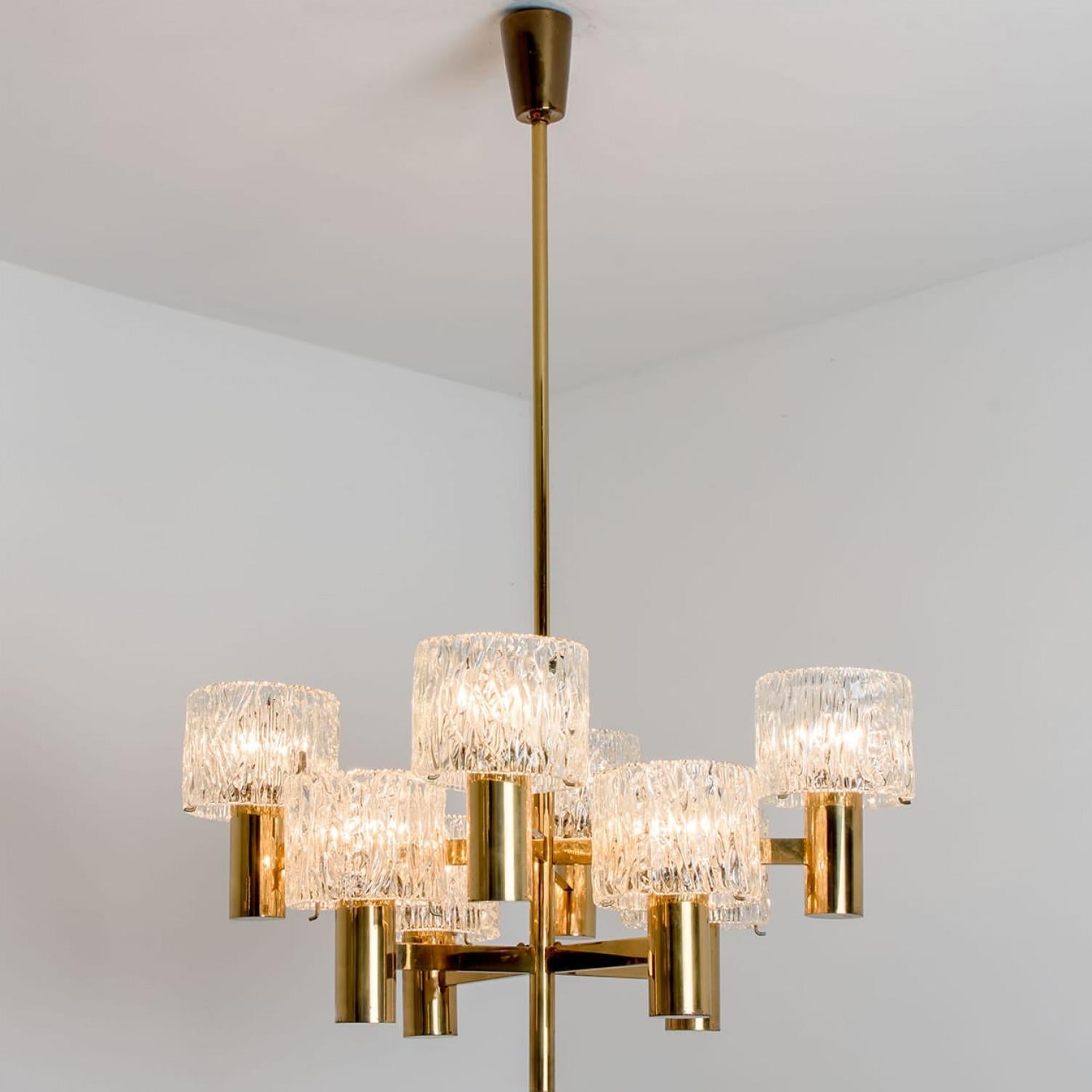 Altro Lampadario in ottone di Carl Fagerlund per Orrefors, anni '60 in vendita