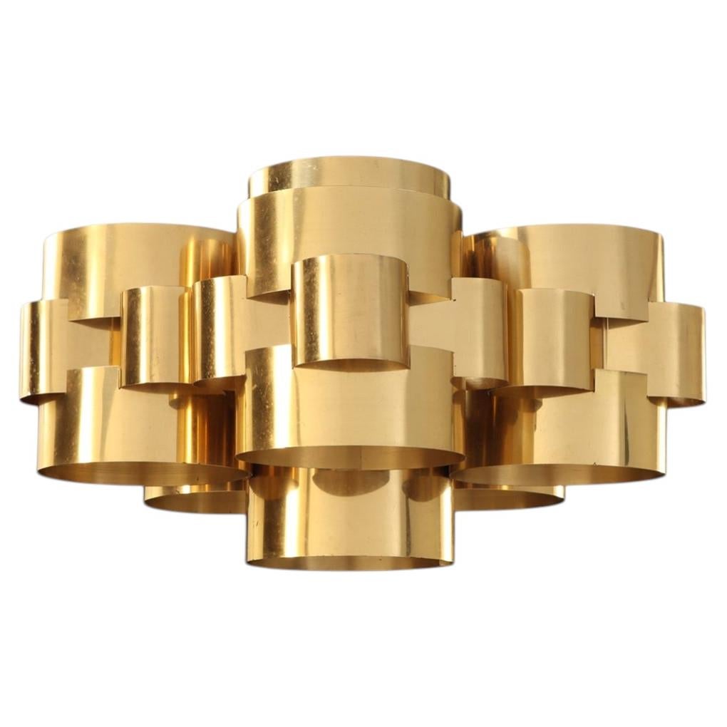 Brass Chandelier by Curtis Jere for Artisan House