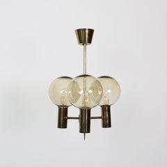 Brass Chandelier by Hans-Agne Jakobsson, 1960s, Sweden