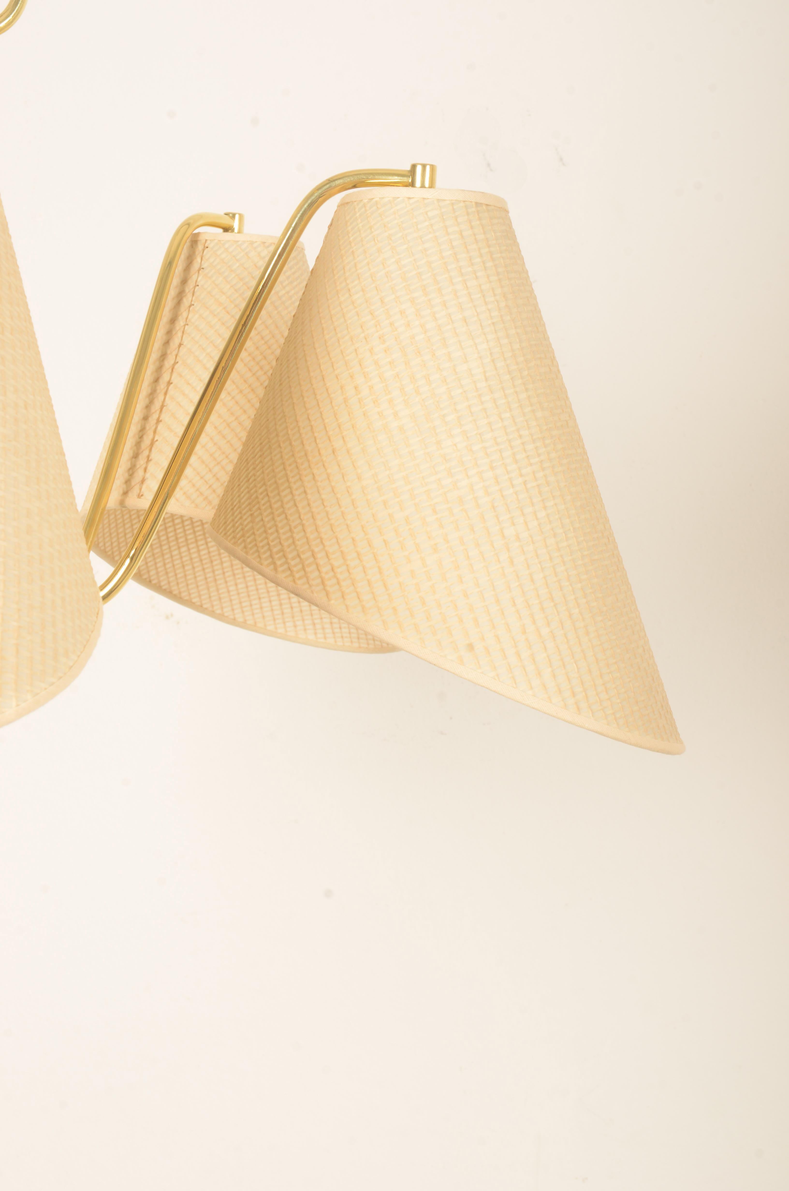 Brass Chandelier By Josef Frank For J.T. Kalmar 1