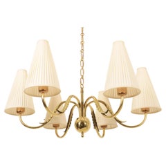 Brass Chandelier By Josef Frank For J.T. Kalmar