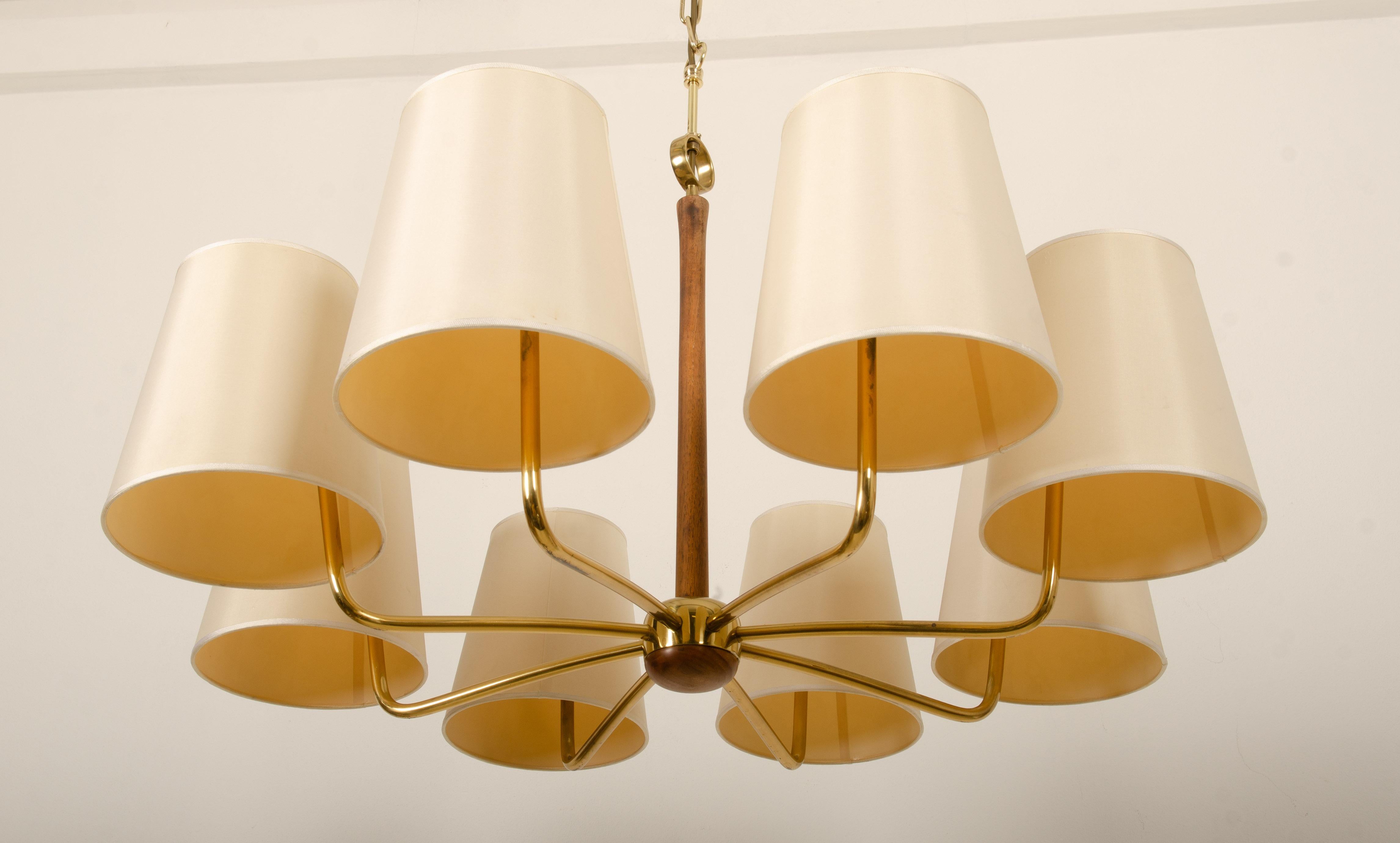 Brass Chandelier by Josef Frank for Kalmar 5