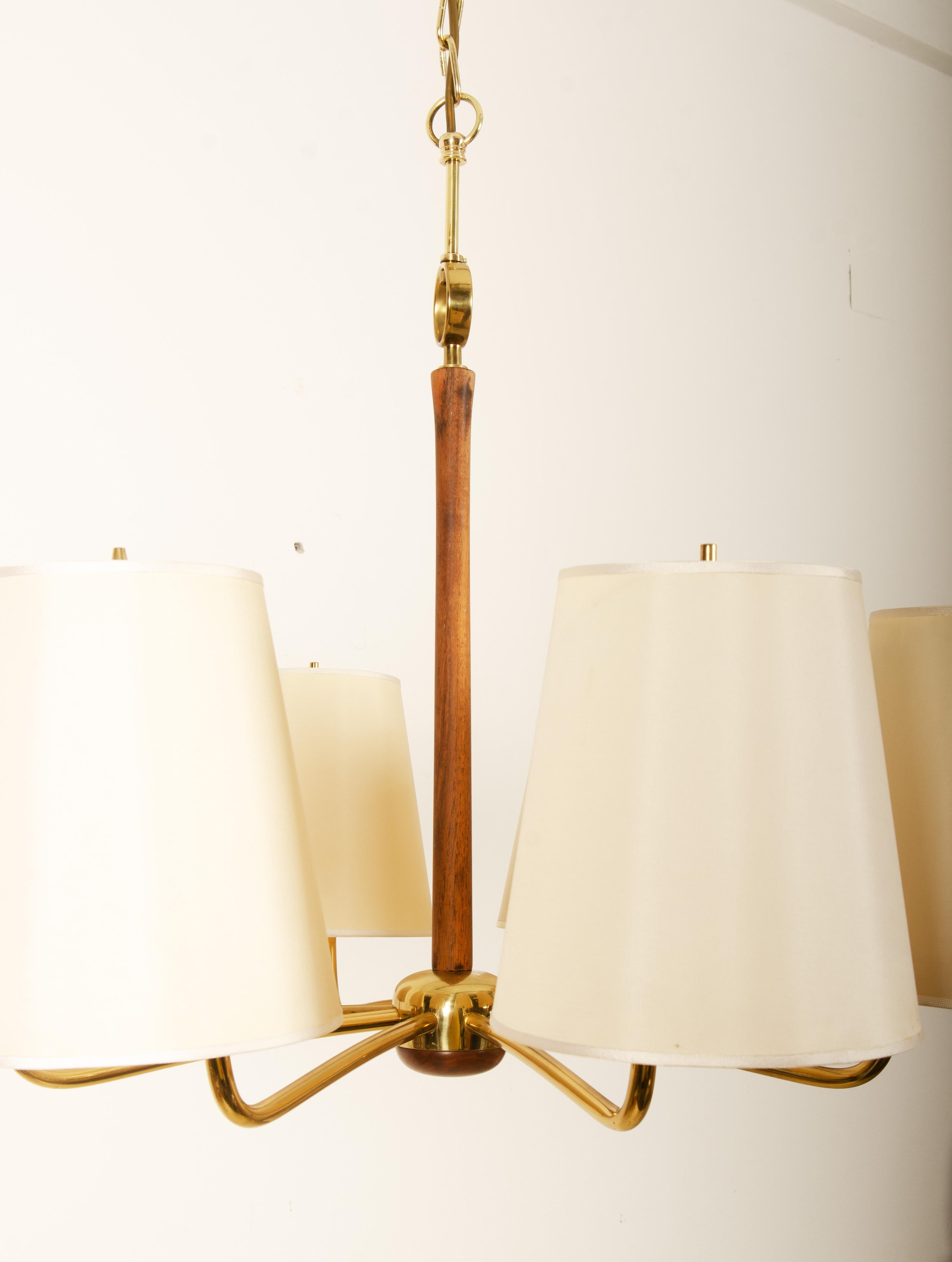 Brass Chandelier by Josef Frank for Kalmar 6