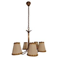 Brass Chandelier by Josef Frank for Kalmar