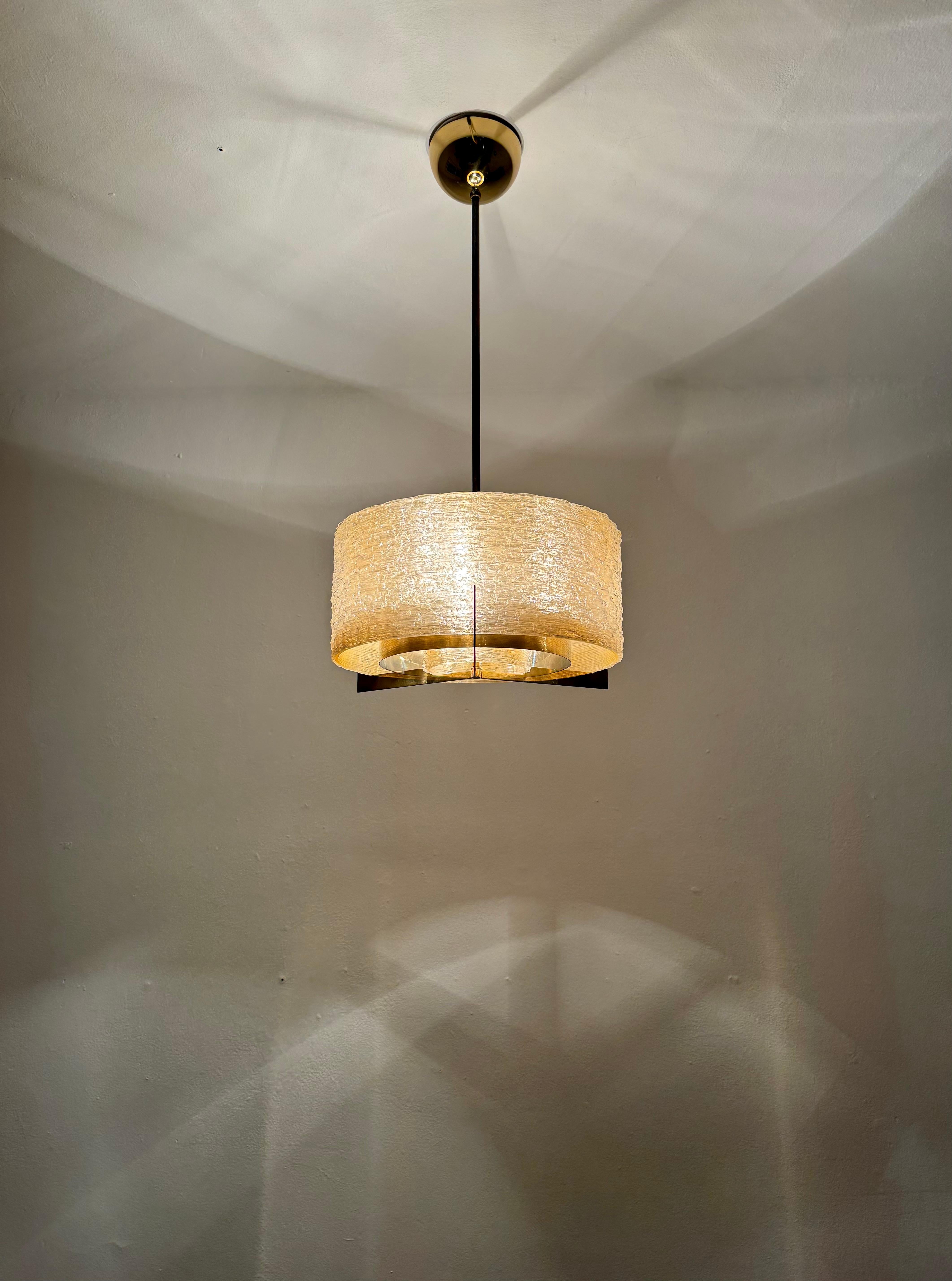 Brass Chandelier by Kaiser Leuchten For Sale 4