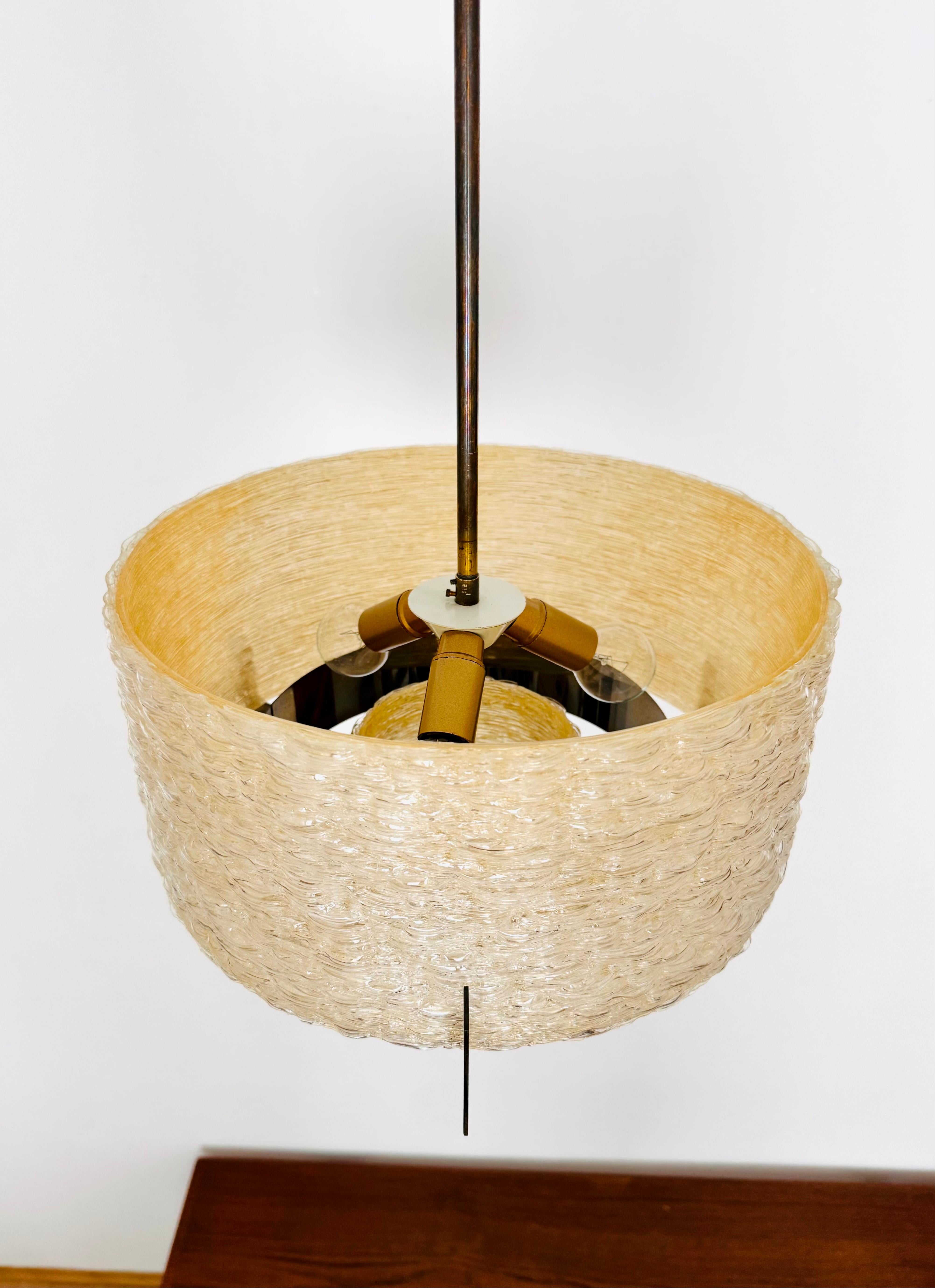 Brass Chandelier by Kaiser Leuchten For Sale 2