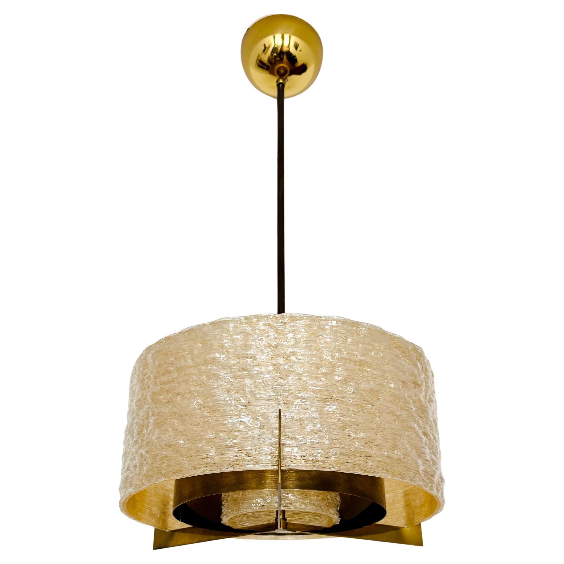 Brass Chandelier by Kaiser Leuchten For Sale