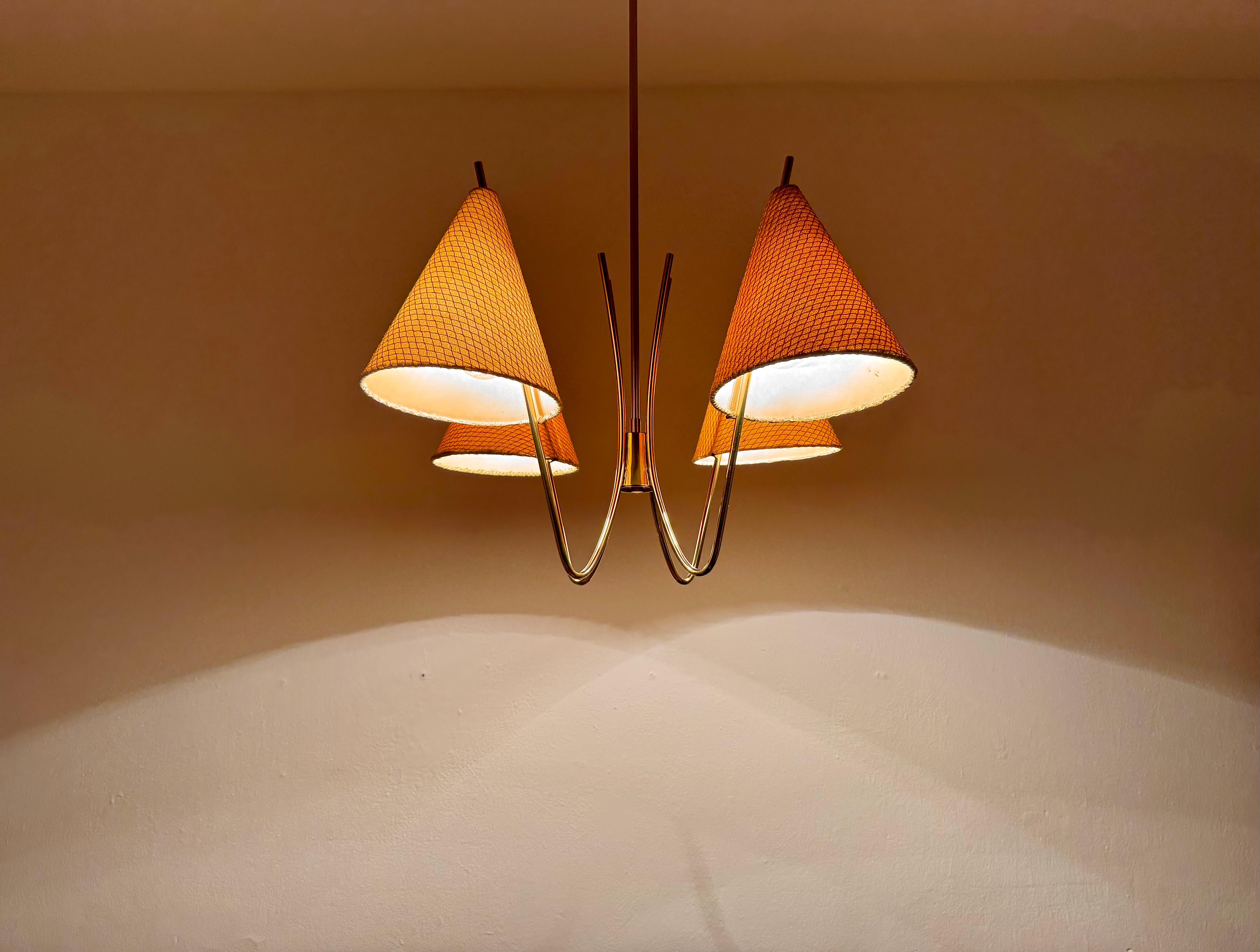 Lampadario in ottone di Rupert Nikoll in vendita 6