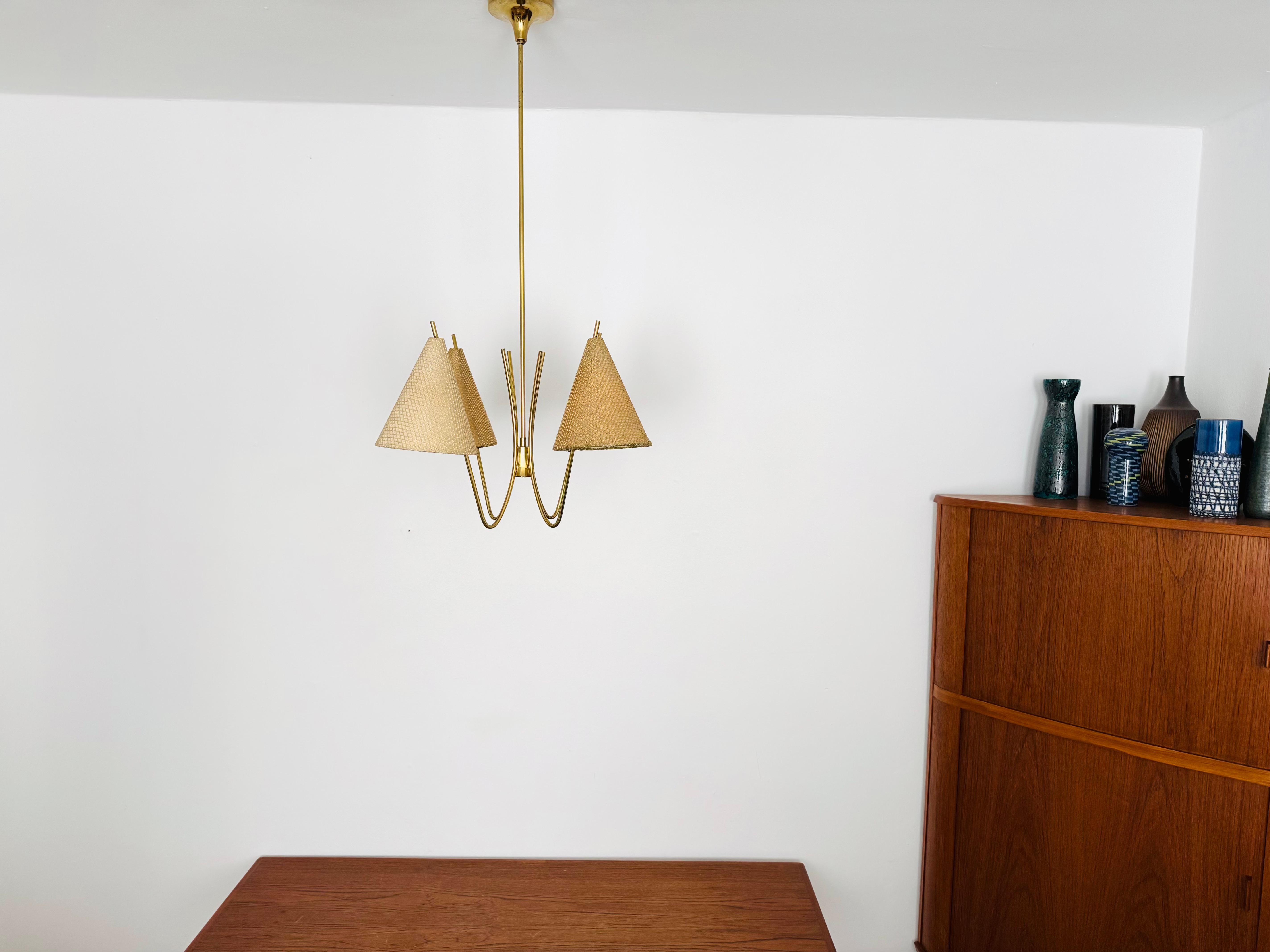 Lampadario in ottone di Rupert Nikoll In condizioni buone in vendita a München, DE