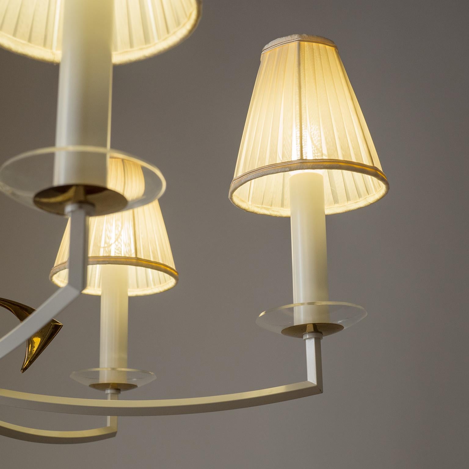 Brass Chandelier by Vereinigte Werkstätten, 1960s 1