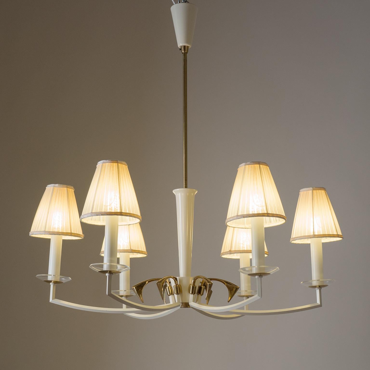 Brass Chandelier by Vereinigte Werkstätten, 1960s 2