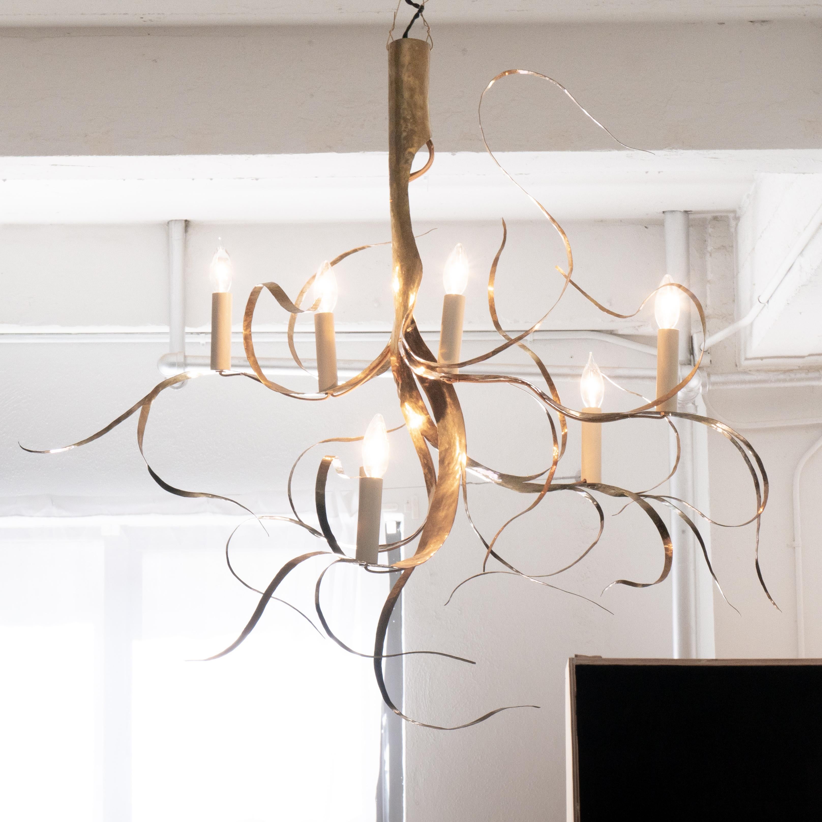 A unique 7-light chandelier 